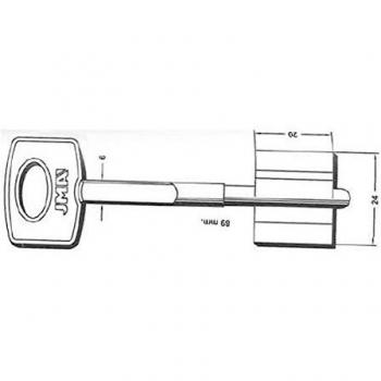 Llave en Bruto Gorja Latón E2G
