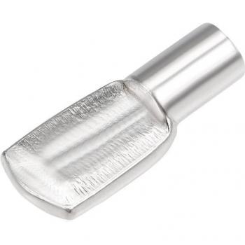 Clavijas para estantes 5x19mm niqueladas, planas, cuchara, 50/100/150 Uds