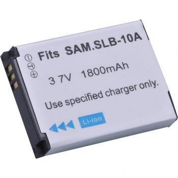 Samsung SLB-10A Battery and Charger Set for EX2F WB150F WB250F WB350F WB750 WB800F WB500 WB550 HZ10