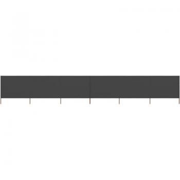 Separador de Espacios 6 Paneles – Tela Antracita, 800 cm × 160 cm