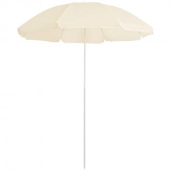 Sonnenschirm mit Stahlmast 180 cm Sandfarbe
