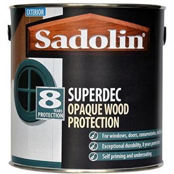 Sadolin Superdec Opaque Wood Protection, Black Gloss, 1 Litre