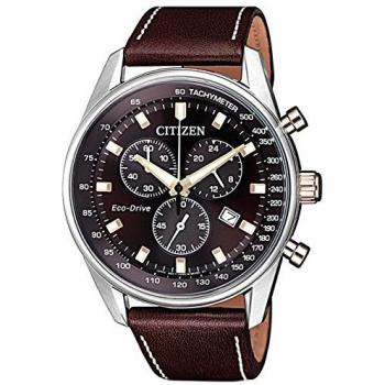 Citizen Lederarmband Quarzchronometer AT2396-19X für Herren