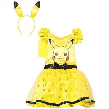Robe de Pikachu, couleur jaune – déguisement enfant