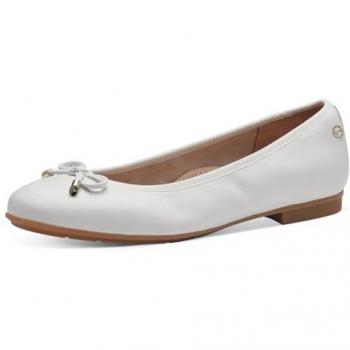 Tamaris Stilvolle Ballerina Weiß Gr. 42