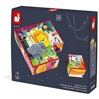 Cubi di cartone Animali della Giungla