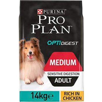 PURINA PRO PLAN Medium Adult Sensibilité Digestive avec OPTIDIGEST Riche en Poulet