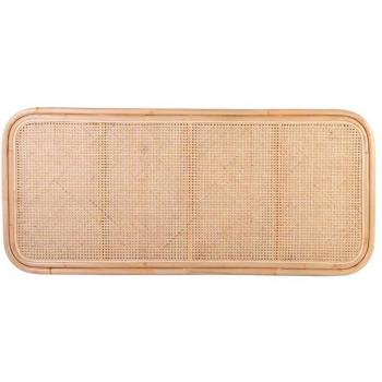 Cabecero rectangular de ratán 165 cm