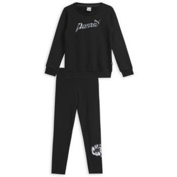 Chándal Puma Class Act para niña, color negro, incluye sudadera y leggings, talla 140
