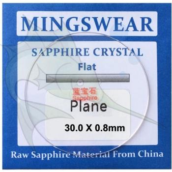 28mm-32mm Flat Sapphire Watch Glass 0.8mm Thickness