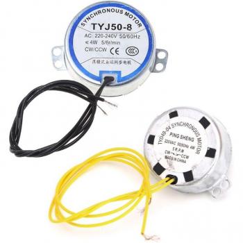 220-240V AC 5/6RPM Fan Synchronous Motor 4W CW/CCW