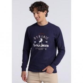 Sudadera Marino Lois Jeans Hombre Estilo Moderno