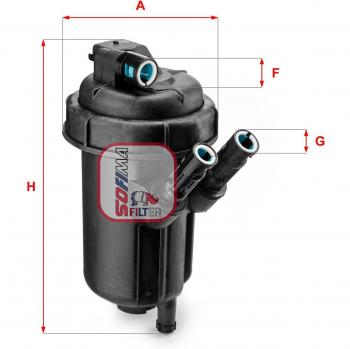 SOFIMA Cartouche Fuel Filter S 5116 GC (10 × 10)