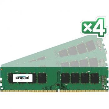 Crucial 16GB DDR4 2133MT/s (4×4) 288‑Pin DIMM Bundle