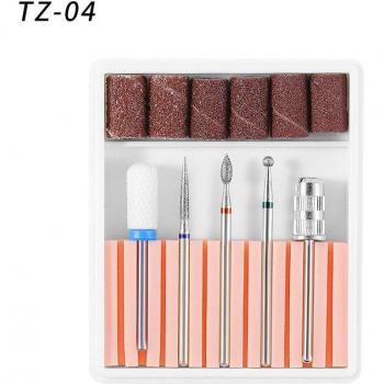 BellyLady 5pcs Nail Drill and Sanding Bands Kit