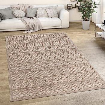 PACO HOME Balcone Scandi 120x160, Colore Beige