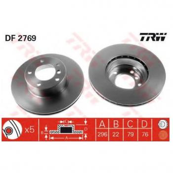 TRW AUTOMOTIVE DF2769 Dischi Fr.Ant.BMW SR.5 Estate (E39)