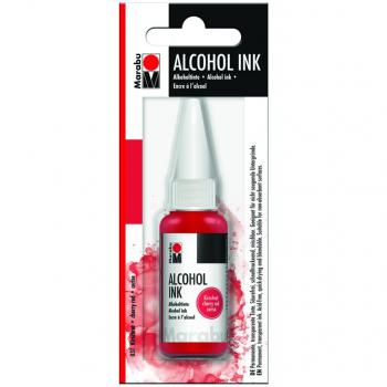 Tinta Marabu permanente, 20 ml, rojo cereza