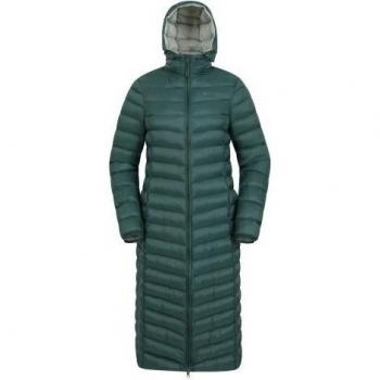 Mountain Warehouse Damen Florence Extra Lang gepolsterte Jacke – Schwarz (EU 38/UK 10)