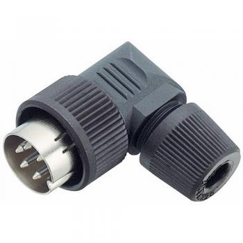 Cosse Cylindrique Mâle 7 Pôles Coudée