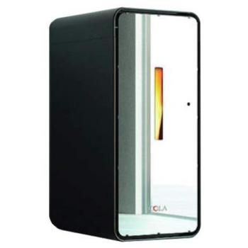 Stufa a pellet AMBRA LUX 90 L Nero