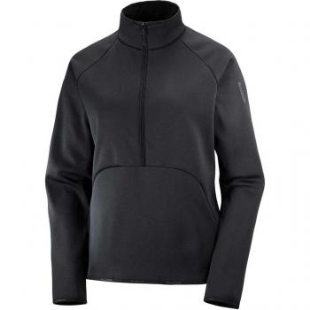 Salomon Femme Polaire Essential Warm Demi-Zip Noir