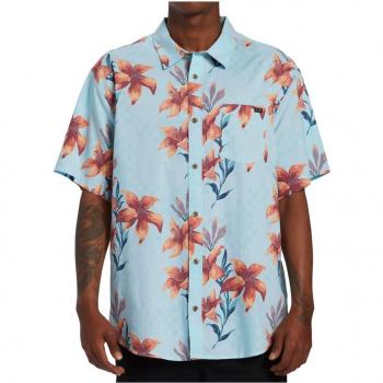 Camicia Billabong Domenica Manica Corta Blu/Rosso S