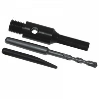 Kit Foratura Precisione DEDRA – Punta 100 mm + Punzone + Adattatore Esagonale