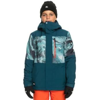 Quiksilver Mission Block Jacket – 16‑Year‑Old Boy’s Majolica Blue Resin Design