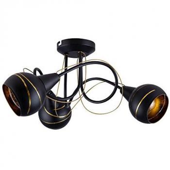 Lampe de plafond Spotrondell 45x21 cm, 3 douilles E14