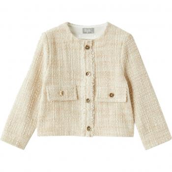 Il Gufo Giacca Beige Bambina in Cotone Taglia 6