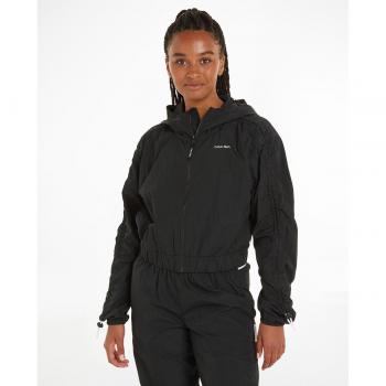 Pantaloni con logo Calvin Klein Sport neri da donna