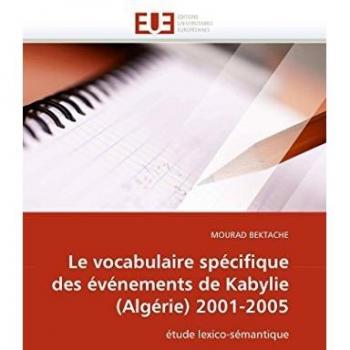Le vocabulaire spécifique des événements de Kabylie