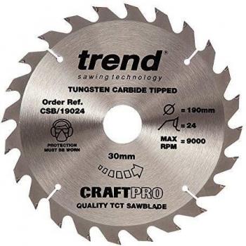 Trend Craft Saw Blade 190mm x 24T x 30mm