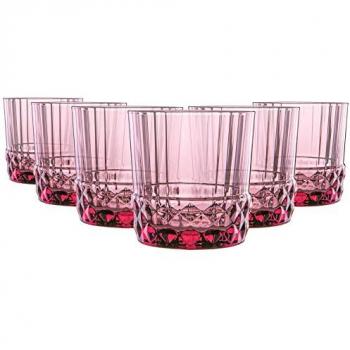 Bormioli Rocco America '20s Vintage Art Deco Water Tumblers
