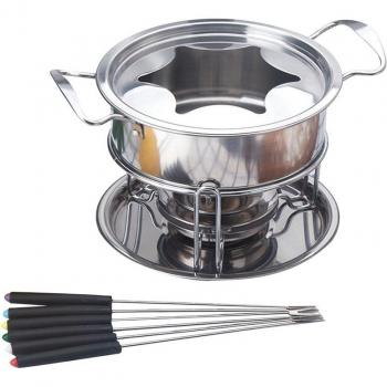 10 Stuks Roestvrijstalen Potten voor Fondue en Smelten