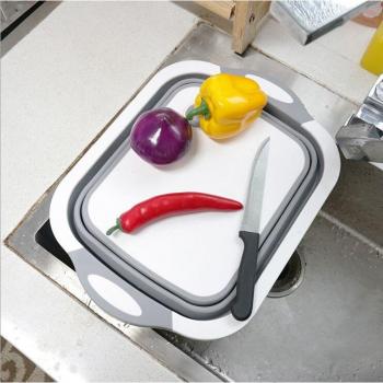 Collapsible Chopping Board with Washing Basket