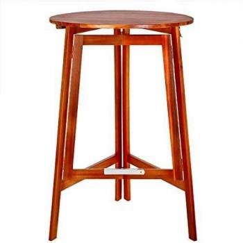 Tavolo da giardino pieghevole in legno acacia Ø80 cm rotondo