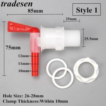 Conector de válvula para tanque de agua, accesorio de riego de jardín, manguera suave, PVC, 1 Uds