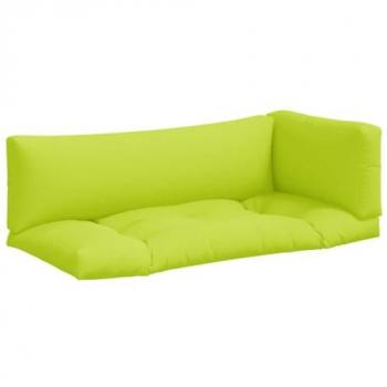 Coussins vert vif tissés – ensemble de 3 pour palettes