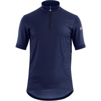 Camiseta Azul Oscuro Mille GTC con Manga Corta de Assos
