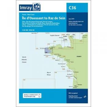 Imray Chart C36 : Ile d'Ouessant to Raz de Seine