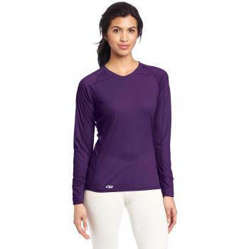 T-shirt à manches longues Outdoor Research Echo Femme Sureau et Ultraviolet XXS
