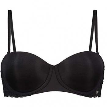 Soutien‑gorge à armatures préformées Angie – Sans bretelles – Noir
