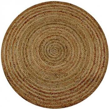 Area Rug Braided Jute 90 cm Round