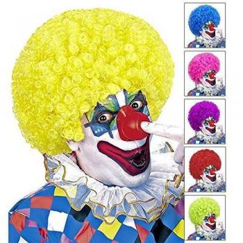 Parrucca da Clown Riccio con Accessori per Travestimento Widmann
