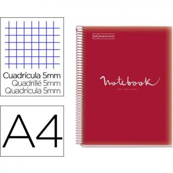Notebook 1 A4 Miquelrius Emotions 80 hojas rojo