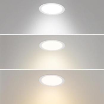 BrillioMax 12W CCT 148 lm/W IP54 foro Ø120 mm