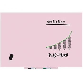 Pizarra Rosa de Rotulador Magnética 100 x 150 cm