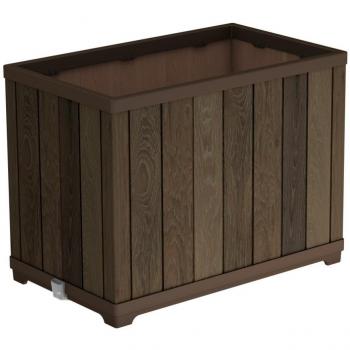 Květináč Deco Rectangle vysoký ořech